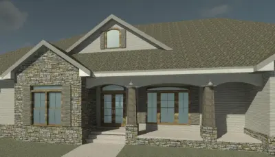 New Hope, MS Private Residence — Architectural & Building Design Services project by Black Prairie Architecture