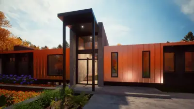 Contemporary Country Home — Architectural & Building Design Services project by Clements Wimsatt Architects