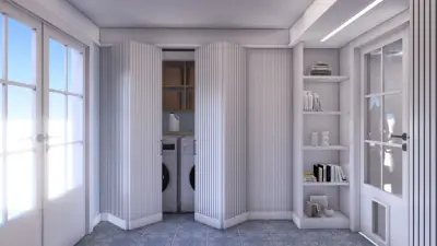 Mudroom Transformation from Screen Room — Architectural & Building Design Services project by Fabl Design