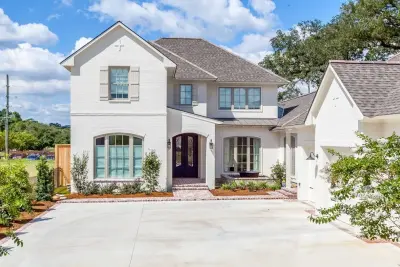 Two-Story Traditional Home with Motor Court — Architectural & Building Design Services project by Lionel F Bailey AIA Architect LLC
