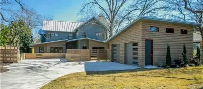 Austin Mid-Century Modern Duplex Home Build — Architectural & Building Design Services project by Jess Pedersen Architecture