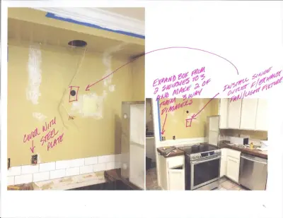 Jordon Carlson entertainment area, laundry space, kitchen, and separate garage project by Reddy Watt Electrical