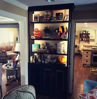Illuminated Bookshelf — Electrical Services project by Enlighten Electric, LLC