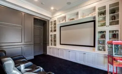 Residential Cinema — Electrical Services project by ZC Development & Construction Inc.