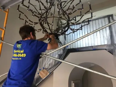Toll Brothers Home Light Fixture Installation — Electrical Services project by Specialized Creative Power Electrical, Inc