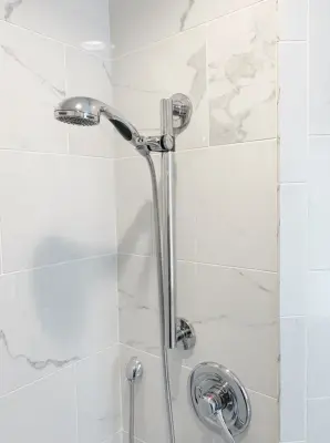 Revitalized Master Bathroom by Crystal Kitchen + Bath