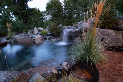 Northwest Water + Light + Concrete by Alderwood Landscape Architecture And Construction