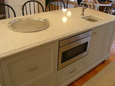 Omega Flush Inset Shaker Cabinet — Kitchen Remodeling project by Lynne Gushee Designs
