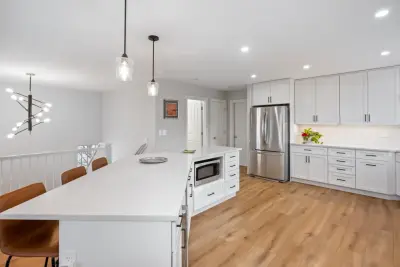 Open design by Creative Kitchen Designs, Inc.