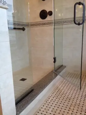 Contemporary Shower Stall — Kitchen Remodeling project by Hardwood Specialties