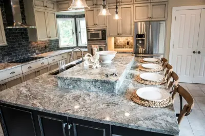 Hilton Head Island Kitchen and Bath Renovation at Palmetto Dunes by StoneWorks, Inc.