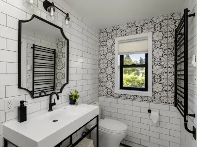 Bathroom with Parisian Influence by Treefrog Design