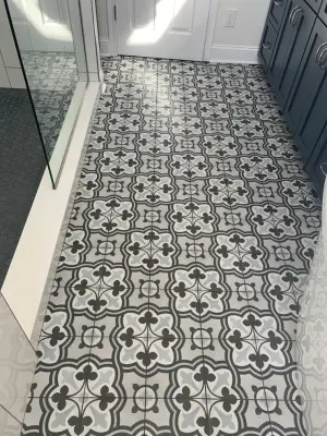 Elegant Application of Patterns by Kitchen And Bath Etc.