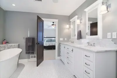 Enduring Elegance Master Bathroom by Rebecca Ryan Design