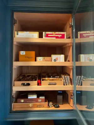 Poker lounge with integrated humidor — Kitchen Remodeling project by Elevated Spaces