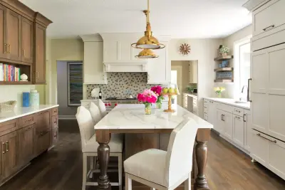 Timeless and Comfortable Transitional Kitchen by Revival House
