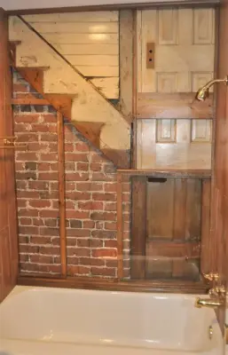 Renovation of Historic Home's Powder Room and Guest Bathroom by Margaret Volney Designs, LLC