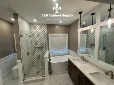 Main Bathroom by A&B Cabinet Supply