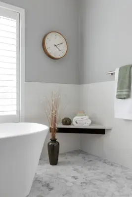 Scenic Primary Bathroom by Crystal Kitchen + Bath