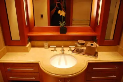 Restroom Cabinets — Kitchen Remodeling project by Diniz Design, Inc