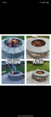Fire pit — Landscape Design project by Aureli Landscaping & Custom Stone Work