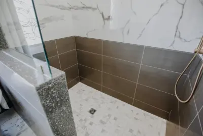 Luxurious Spa-Inspired Primary Bathroom Suite by Corvin's Floor Coverings & Cabinetry