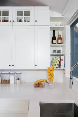 WHITE-ON-WHITE KITCHEN — Kitchen Remodeling project by Kim Eifrid