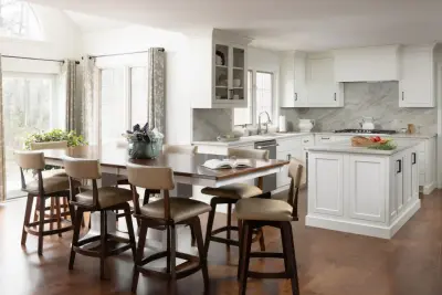 Polished Transitional Kitchen in Bedford by Inspired Designs