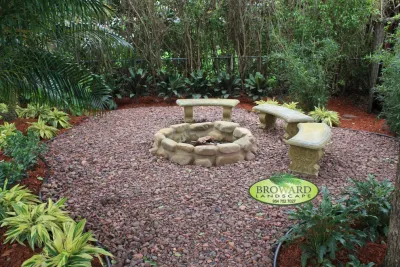 Wood Burning Fire Pits — Landscape Design project by Broward Landscape, Inc.