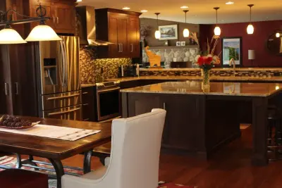 Modern Kitchen at River Oaks by Frontier Craftsmen