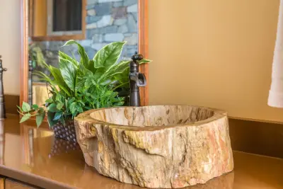 Riverside Bathroom Getaway by Creative Kitchen Designs, Inc.