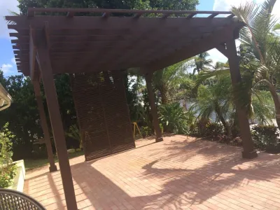 Inviting Luxury Pergolas — Landscape Design project by Broward Landscape, Inc.