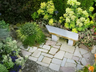 Eclectic Small Townhouse Courtyards — Landscape Design project by Cambium Inc.