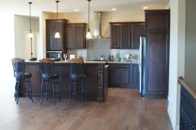 Country Style Alder Kitchen by Mark Hall Cabinetry