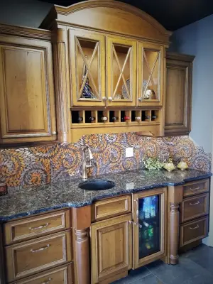 Vintage Cherry Bar by Kitchens Wow, Inc.