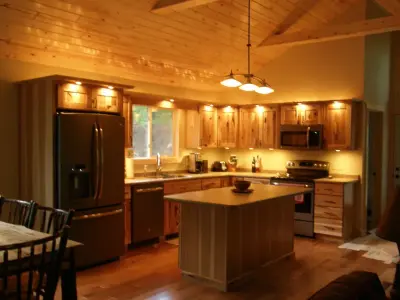 Hickory Kitchen with a Rustic Touch — Kitchen Remodeling project by Eagle River Cabinets