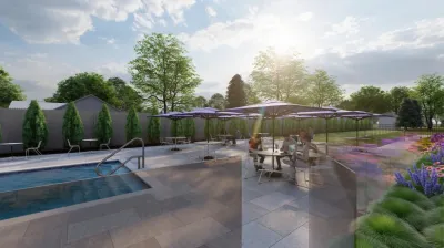 Commercial - Pell Hotel — Landscape Design project by Charles Earl Landscape Architecture LLC in Providence