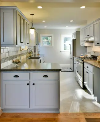 Welcoming Charcoal Kitchen by Excel Remodeling