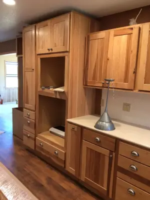 Showplace Kitchen and Bath - Hickory Hazelnut — Kitchen Remodeling project by Kitchen Design Gallery