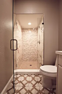 Elegant Guest Bathroom by La Costa Cabinets & Design