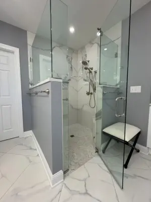 Elegant Retreat: Master Bathroom Makeover by Haute Designs