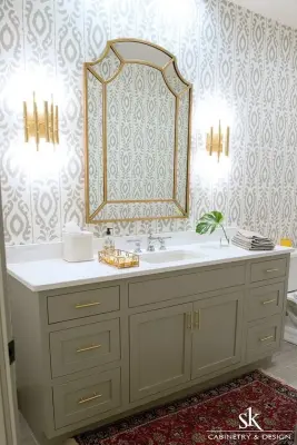 Grimes Construction Basement Renovation at South Walnut Ridge by SK Cabinetry & Design