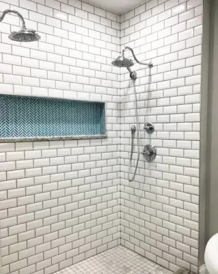 Shower with Subway Tiles — Kitchen Remodeling project by Goings Kitchen Korner