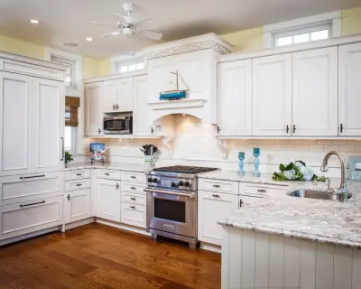 Seaside Cottage Classic, Shore Retreat by Francie Milano Kitchens Inc.