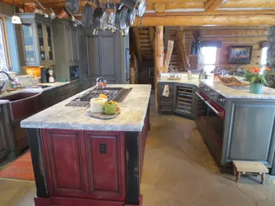 Northwest Colorado Classic Log Cabin — Kitchen Remodeling project by Alpine Lumber Steamboat