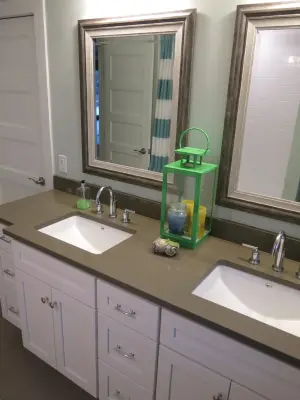 Eastborough Transitional Bathroom by Kitchens Wow, Inc.