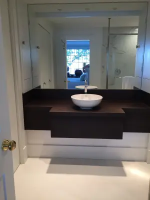 Coastal Guest Bathroom Makeover — Kitchen Remodeling project by Lynne Gushee Designs