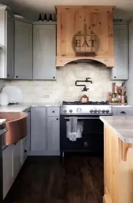 Dual Hue Rustic Kitchen — Kitchen Remodeling project by Spokane Kitchen Center