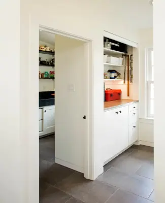 Flexible Powder Space — Kitchen Remodeling project by Sweetbriar Cabinetry & Design, Inc