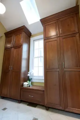 Oak Park River Forest Classic Mudroom-Shoe Wash — Kitchen Remodeling project by Denise Hauser Design Co.